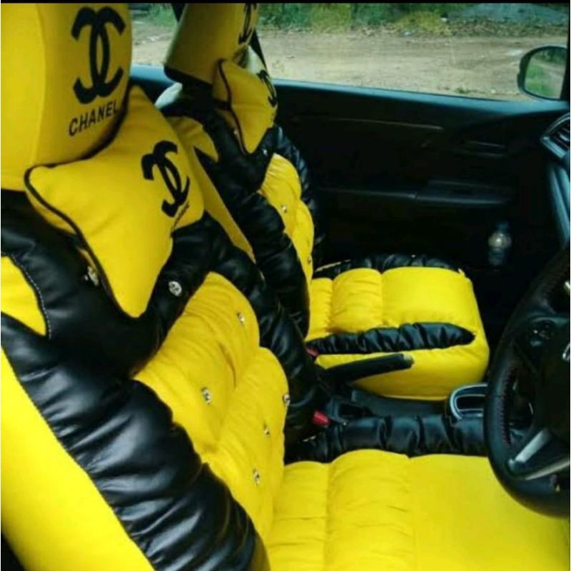 Cover jok mobil 3 baris sarung jok mobil full set * Avanza, Xenia dll motif sofa