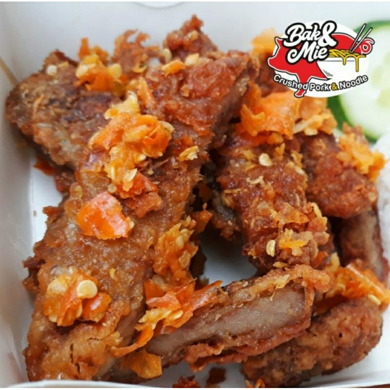 

Babi Goreng Crispy Sambal Geprek (2 porsi)
