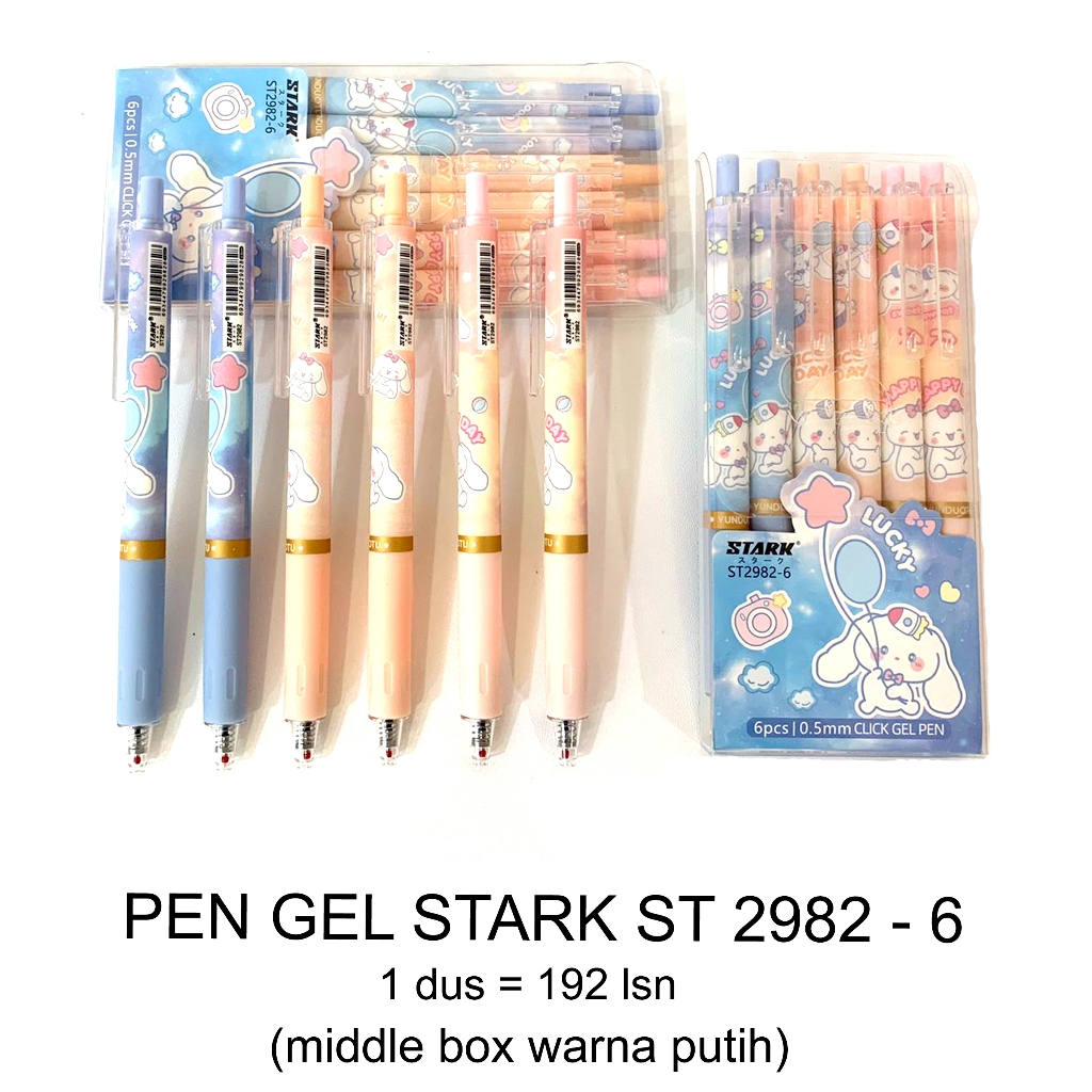 

Stark Pulpen Pen Gel Alat Tulis Kantor ST-2982 (6 pcs)