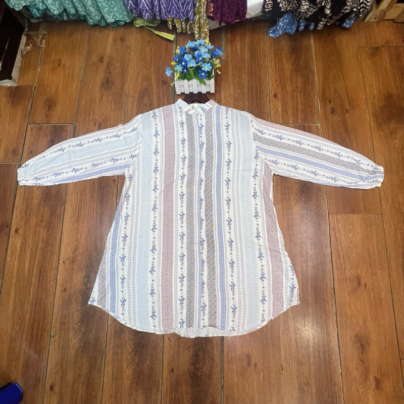 Tunik jumbo ld 120cm/tunik motif salur