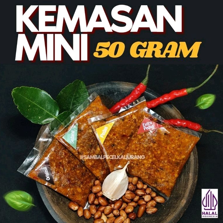 

Sambal Pecel Kaliurang kemasan 50 gram