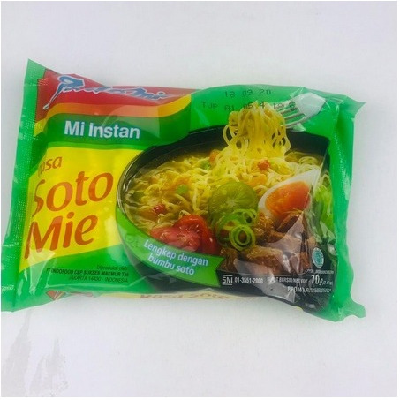 

Paketan isi 5 pcs Indomie Rasa Soto Mie 70g / Mie Instan