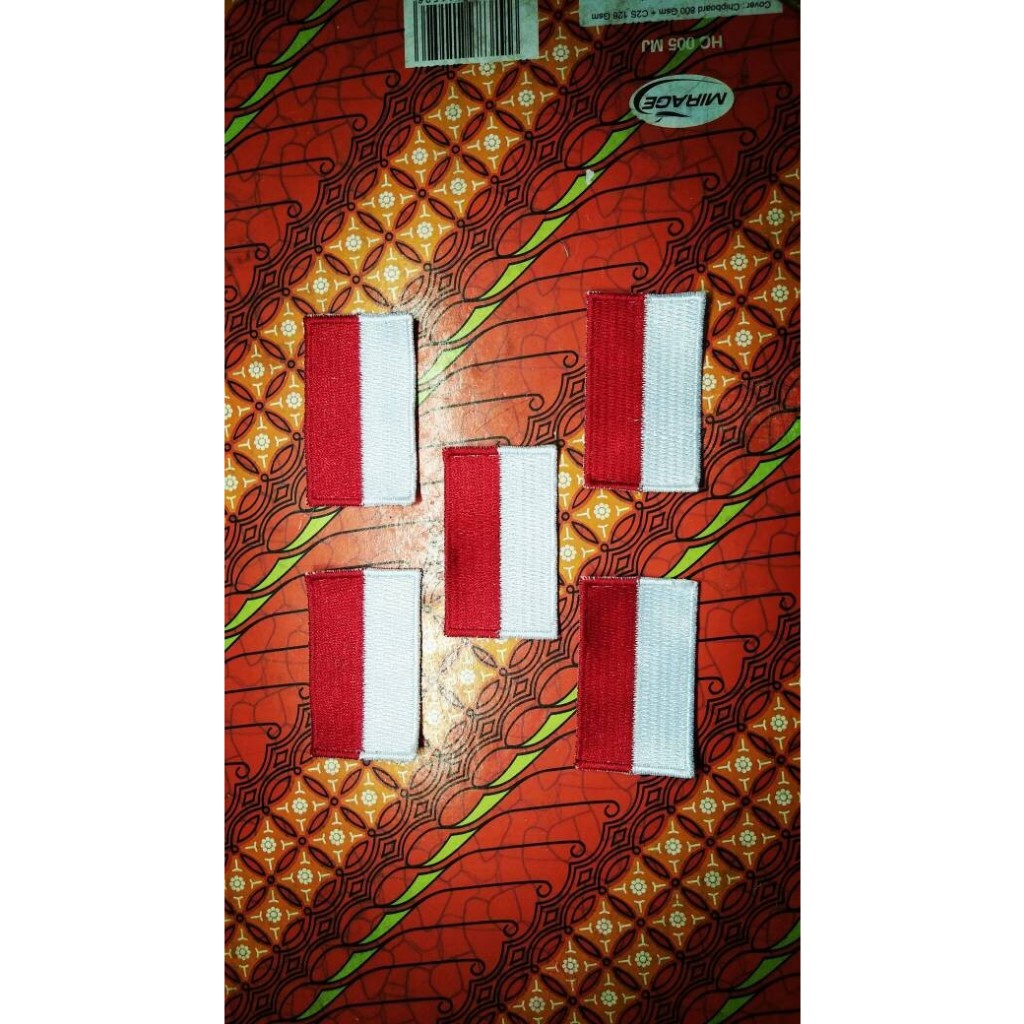 bendera merah putih bordir / bordir bendera