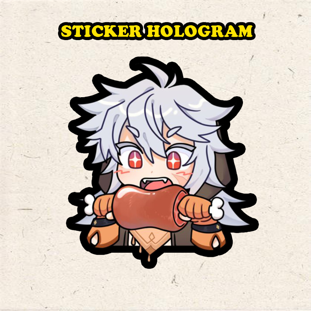 

Stiker Hologram Razor Eating ukuran 6 cm