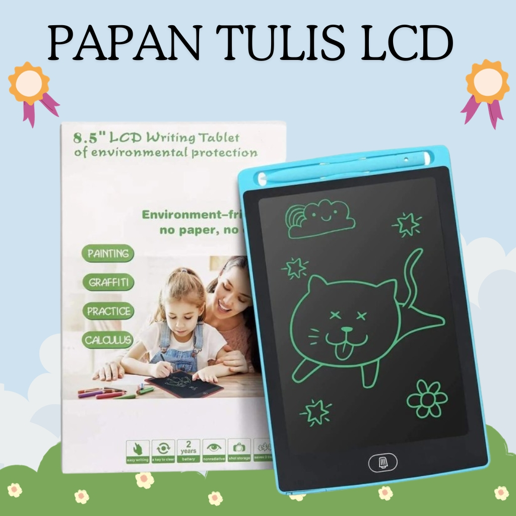 

PAPAN TULIS TABLET - PAPAN TULIS HAPUS WRITING BOARD TABLET DIGITAL LCD LAYAR 8.5 inch