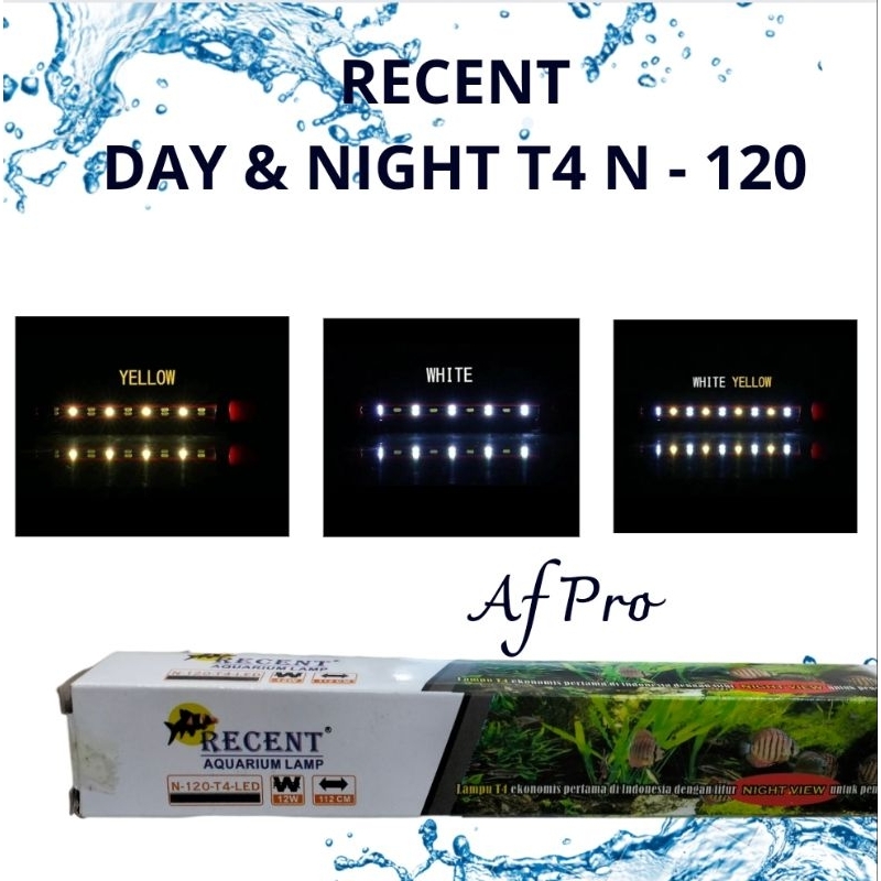 RECENT DAY & NIGHT T4 N 120 Lampu Celup Led Tanning View Aquarium