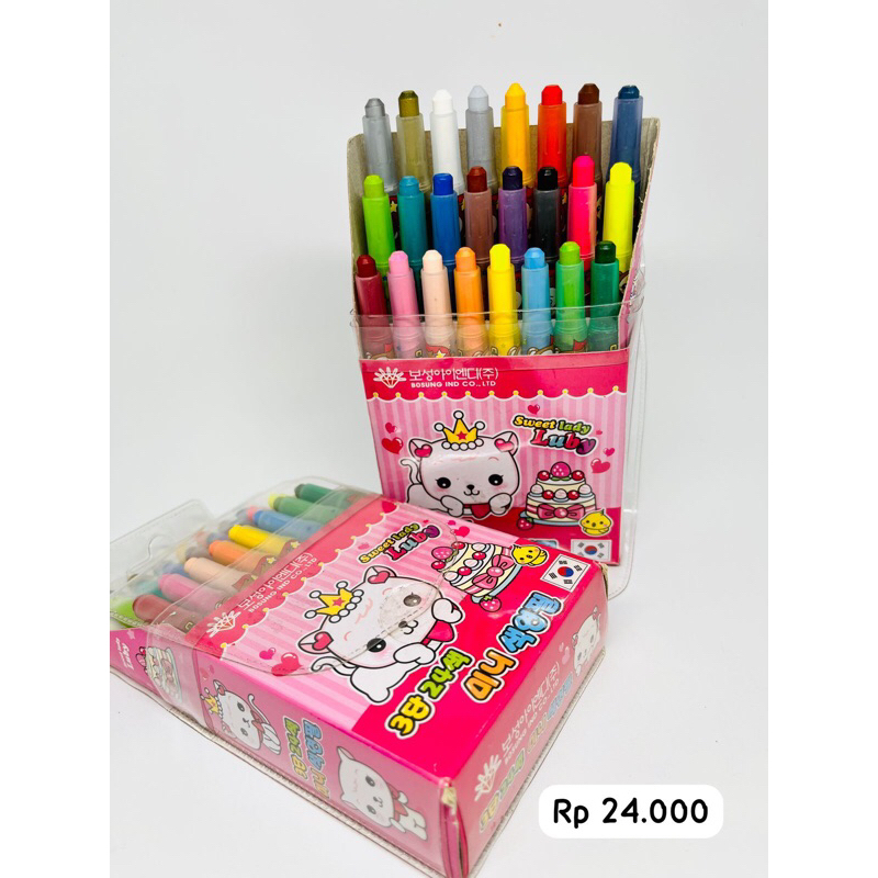 

Mini twist up crayon 24 warna