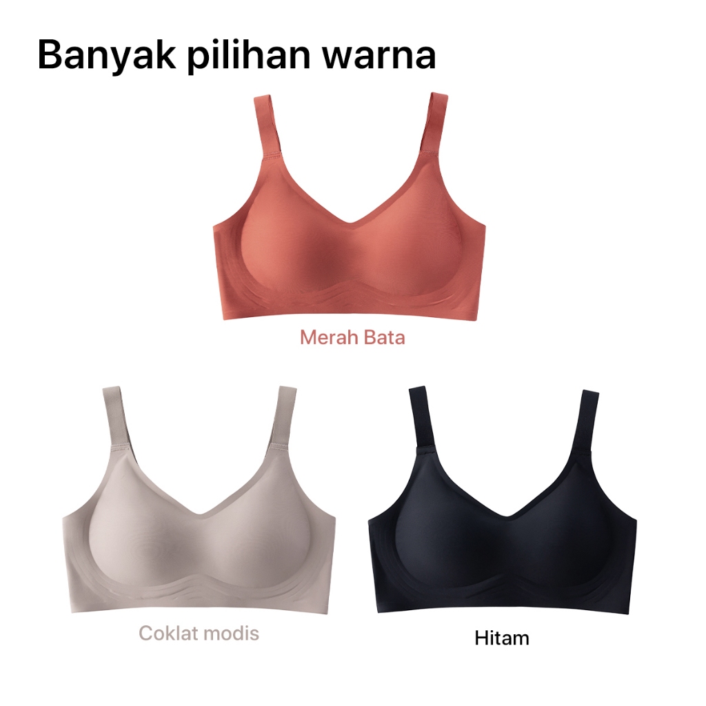 GRENEY-Gbras-Bra Bigsize Tali Bra Lebar Bergesper Pakaian Dalam Push Up Bra Wanita Sport Tanpa Kawat Busa 89667