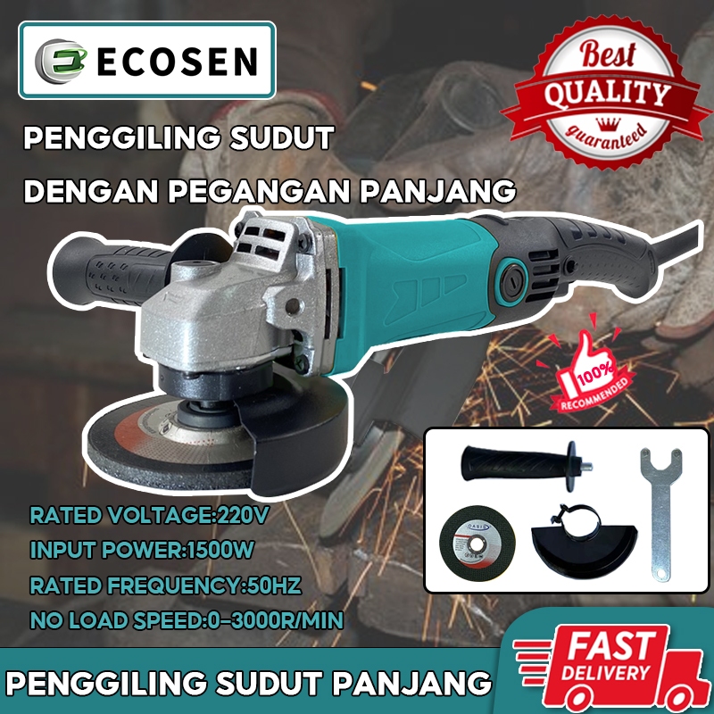 ECOSEN Mesin Gerinda Tangan 900W/Penggiling Sudut Listrik/Angle Grinder