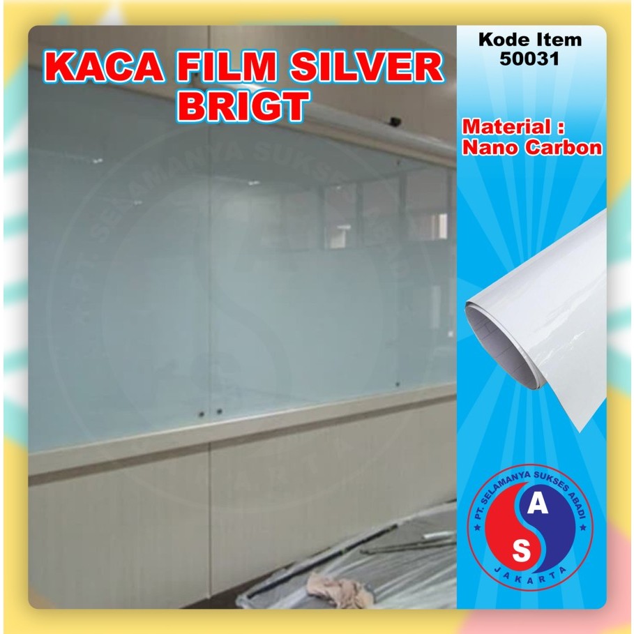 STIKER KACA STICKER KACA WARNA SILVER / TEMPELAN KACA WARNA SILVER