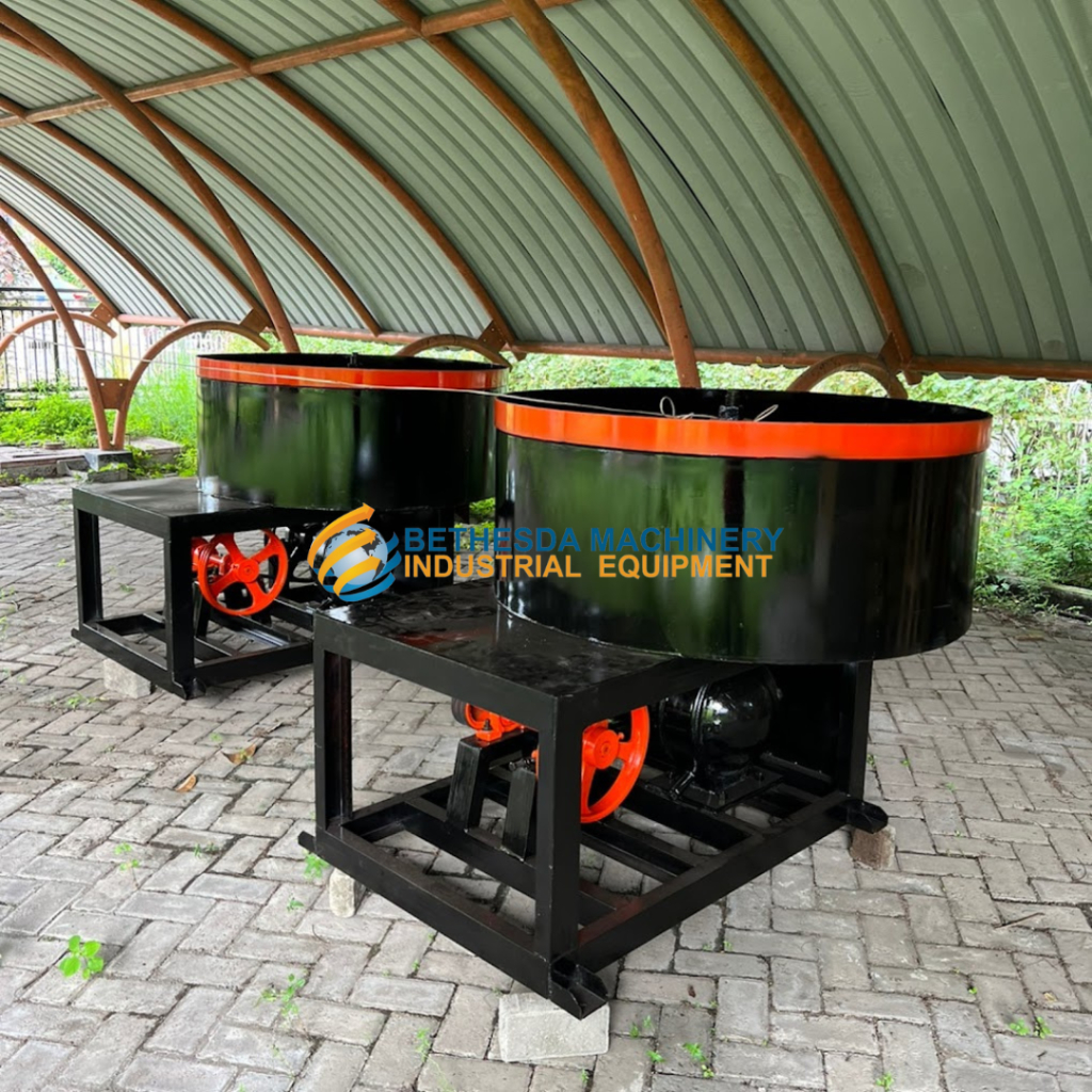 Mesin Mixer Batako Paving - mesin molen pengaduk Matrial tanpa motor