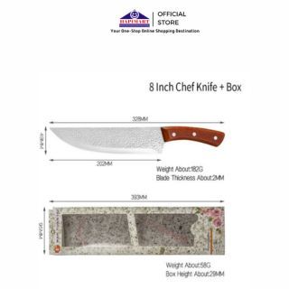 Pisau Dapur Stainless Steel Chef Damascus Pattern/Pisau Dapur Chef Damascus/Pisau Koki Damascus Deng