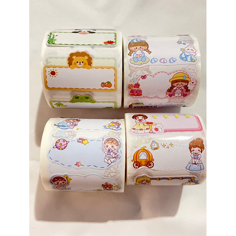 

[25 pcs] Label Stiker Nama untuk Tempel di Buku Tulis, Label Nama, Label Toples