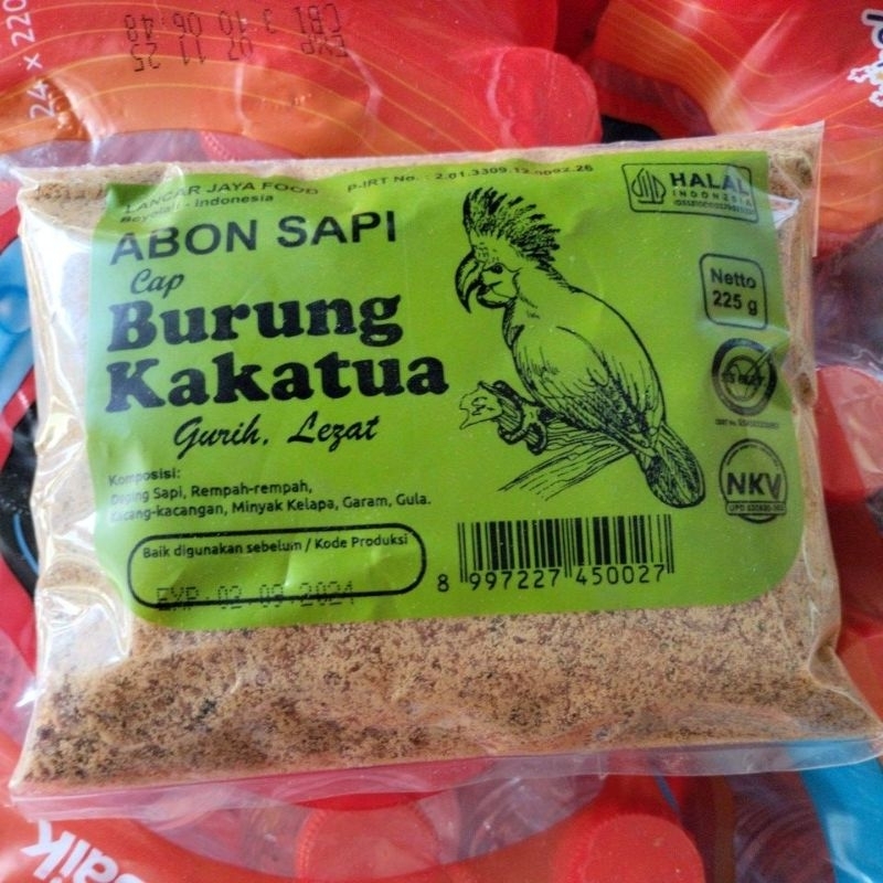 

ABON SAPI CAP BURUNG KAKATUA 225 GR