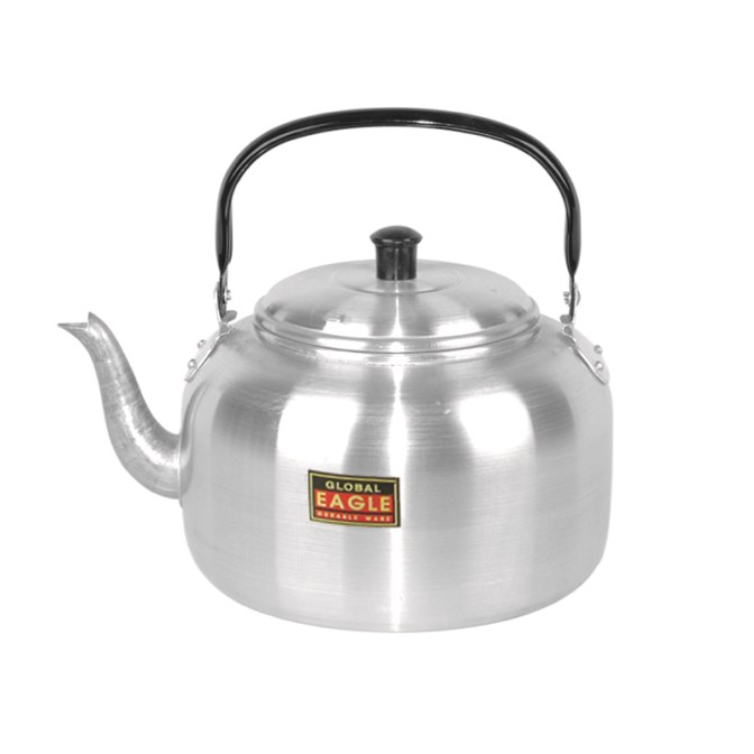 Teko Air Minum Cor Global Eagle Gagang Hitam Bahan Alumunium Ukuran 16, 18, 20, 22, 24, 26, 28/TEKO 