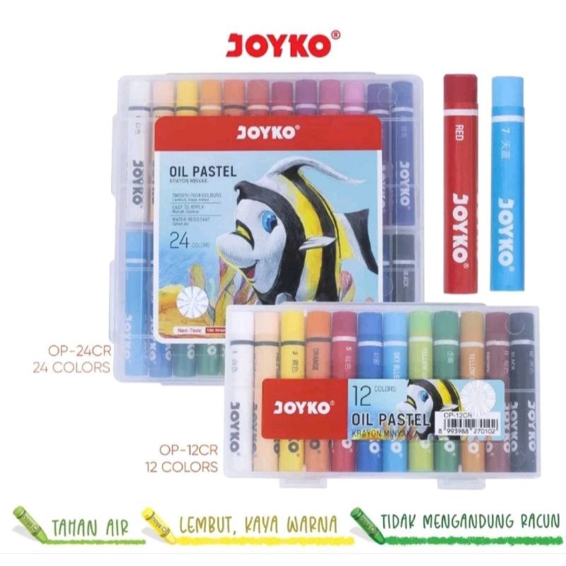 

OIL PASTEL/CRAYON JOYKO 12 WARNA ROUND ( TI-P-12CR )