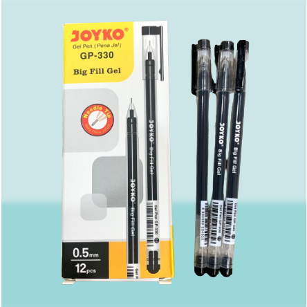 

Pulpen Joyko // Alata tulis pena//GP-330 Big Fill Gel 0.5mm (1 Lusin =12 Pcs)