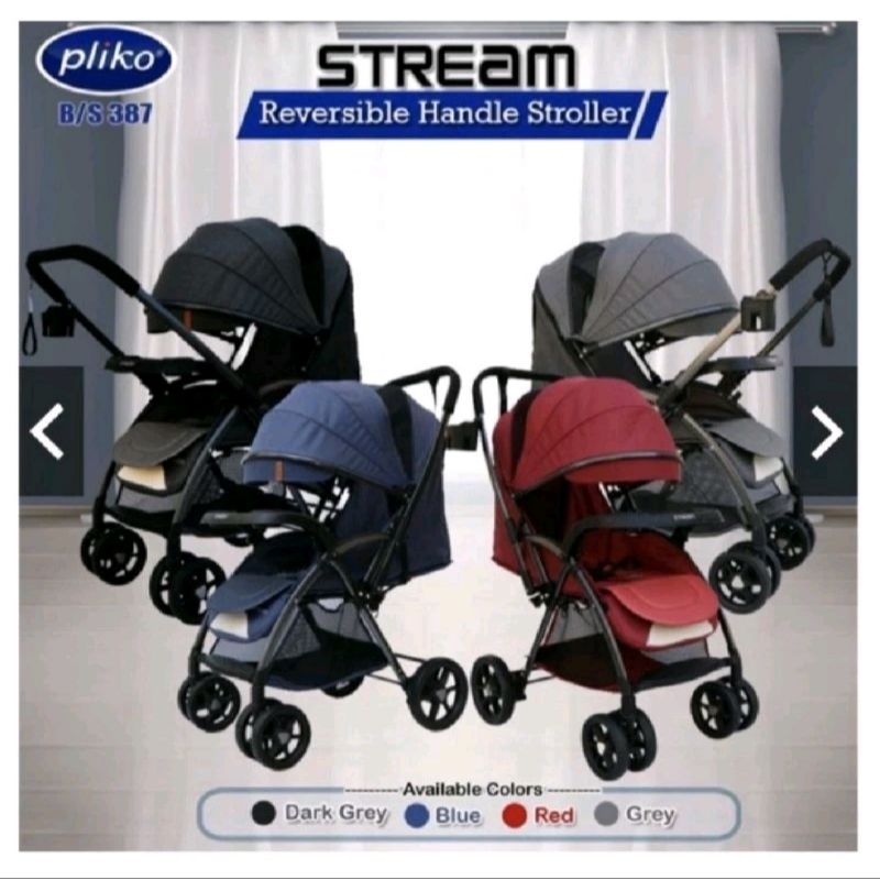 Stroller Pliko Stream 387 / Pliko Stream R 397 / Kereta Dorong Bayi