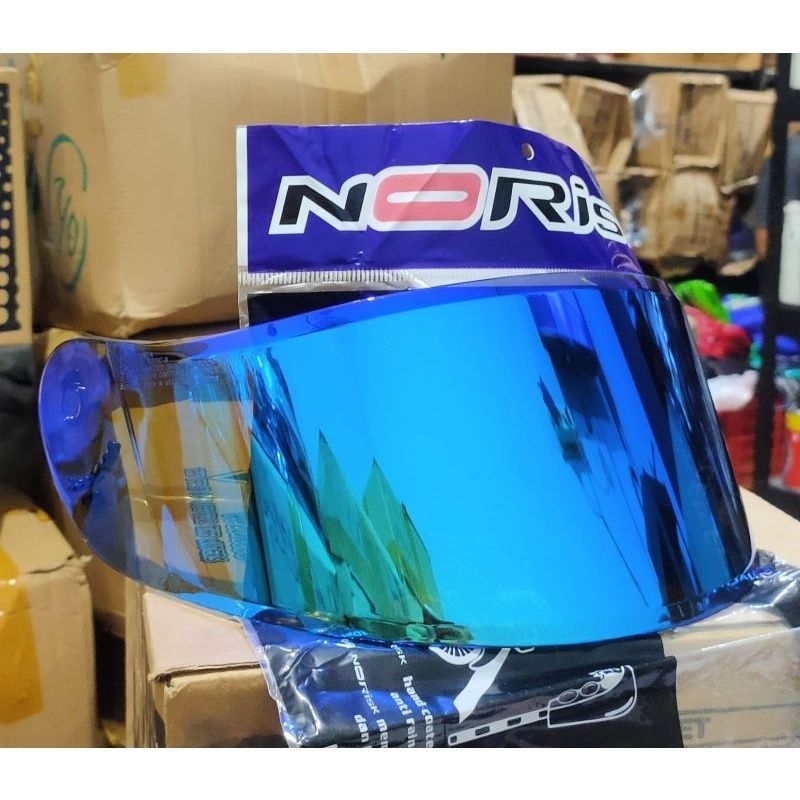 Visor Kaca Helm KYT R10 / RC7 Flat Iridium RED BLUE / Kaca Visor Helm Kyt Full Face /Kaca Helm Kyt
