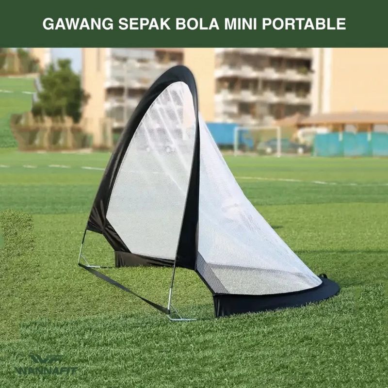 WANNAFIT Gawang sepakbola Mini portable latihan bola sepak Foldable kecil