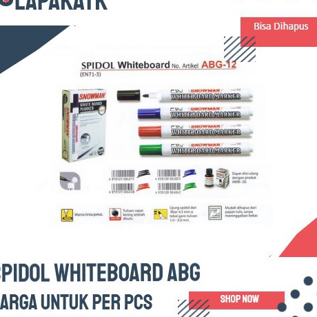 

☈➸❋✦ PROMO Spidol Whiteboard Snowman ABG (PER PCS)