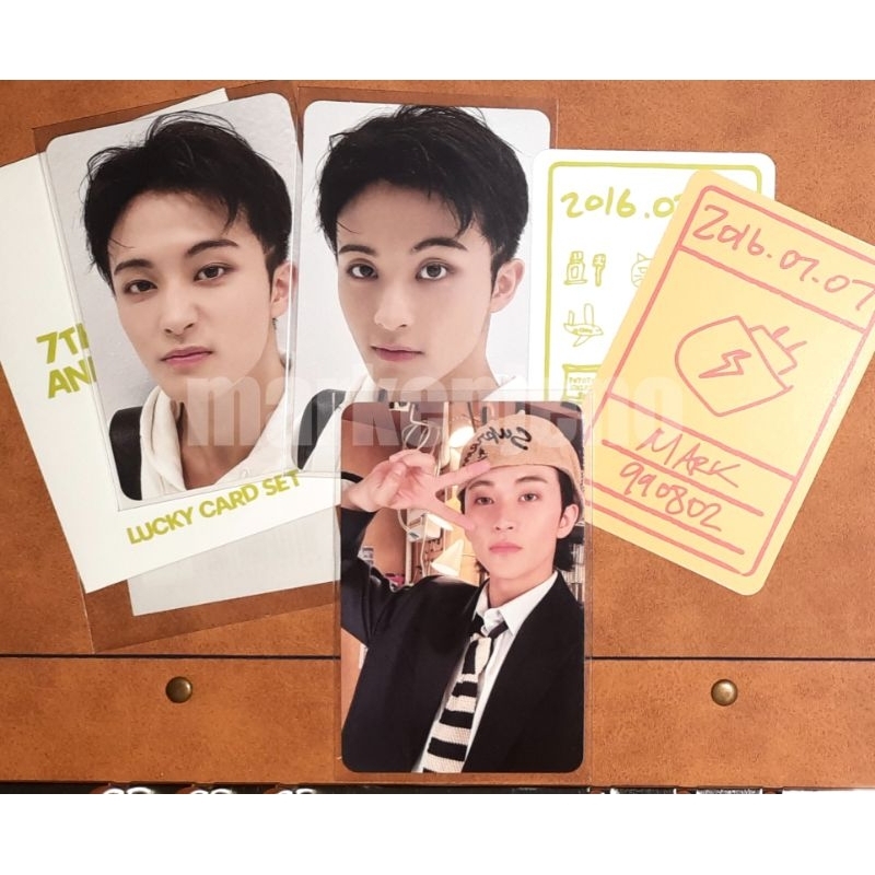 NCT MARK LEE PC PHOTOCARD 127 DREAM MD ANNIVERSARY ANNIV GITD GLOW IN THE DARK STICKER LUCKY CARD IS