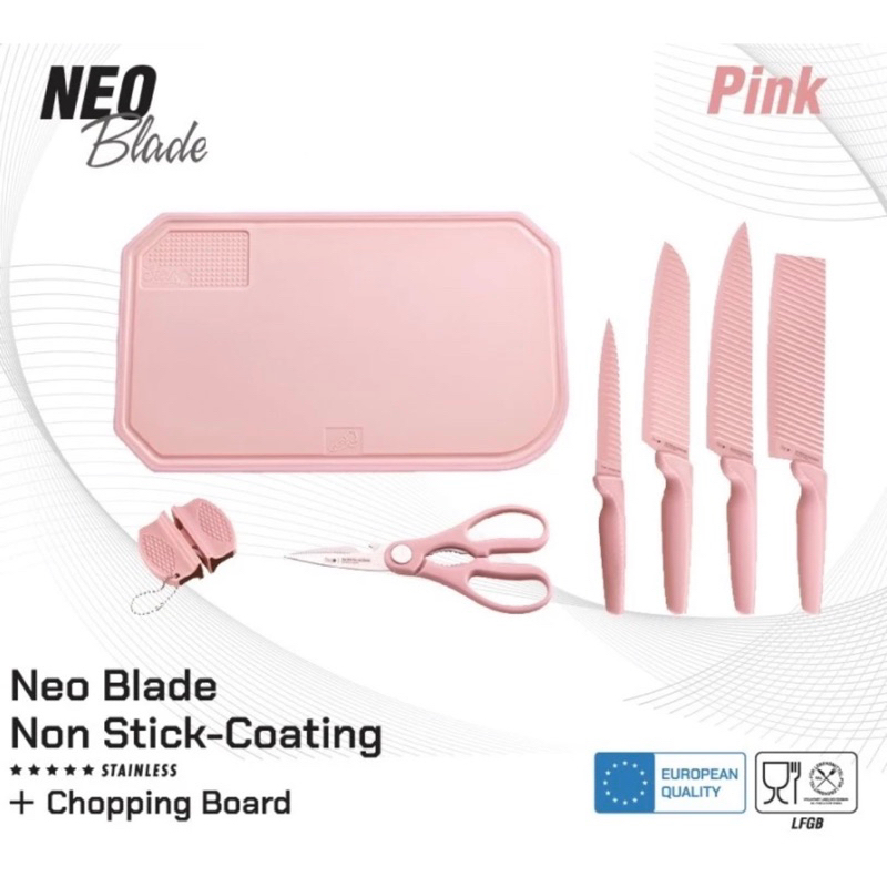 Neo Blade Knives Set + Talenan Pisau Stein Original Steincookware