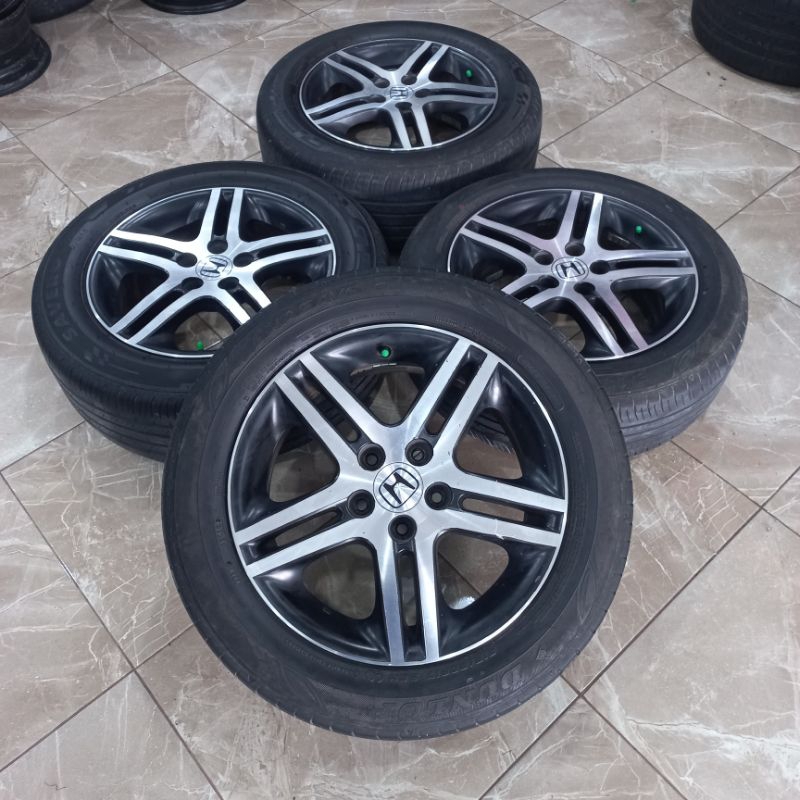 VELG STANDAR HONDA ODYSSEY R17 BAUT 5X114 + BAN 215/225-60 R17 DUNLOP/GT RADIAL SAVERO