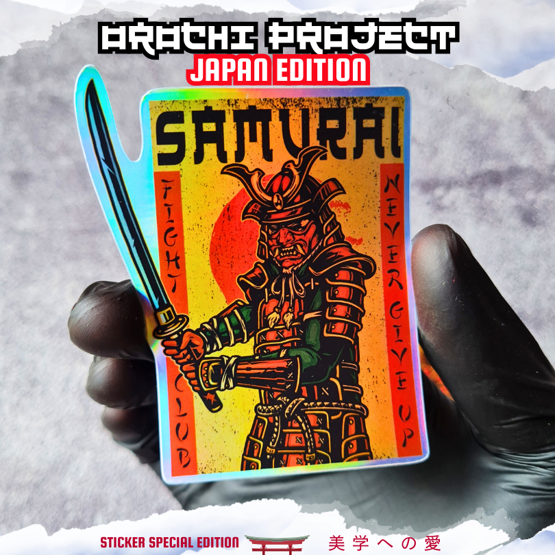 

Sticker Stiker Samurai Bushido Ronin Japan Japanese Oriental Culture Special Edition Hologram Glossy Anti Air HP Laptop Tumbler Motor Helm