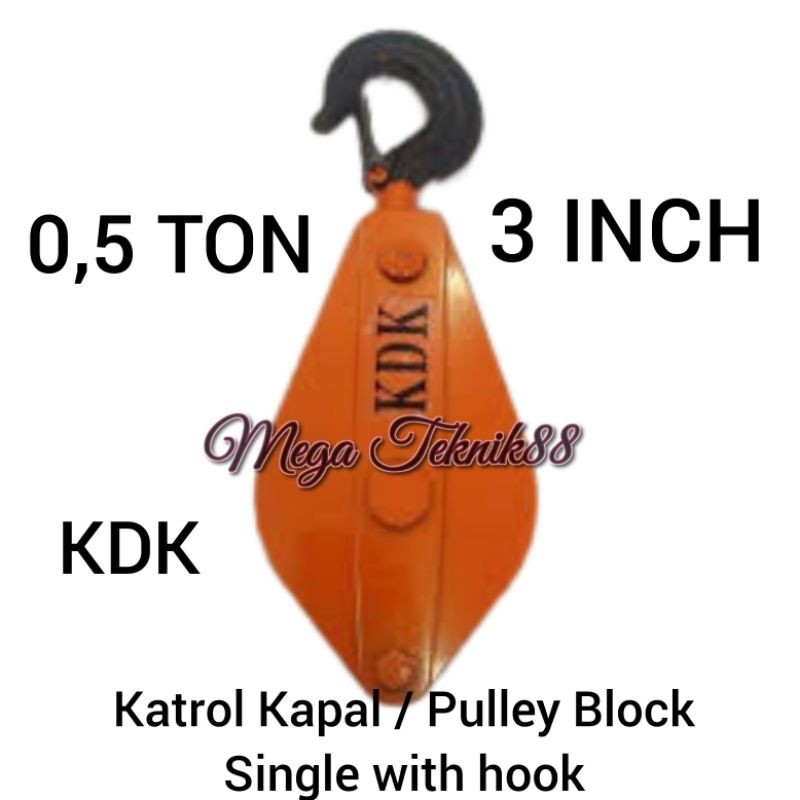 KATROL KEREKAN KAPAL SUMUR 1/2 TON ( 3 INCH ) KDK