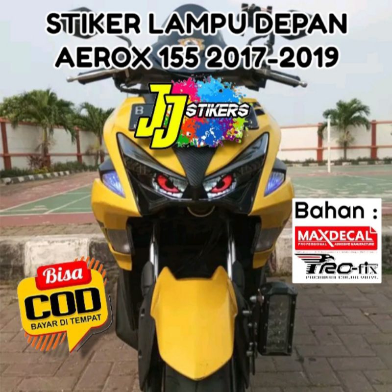 STIKER VARIASI LAMPU DEPAN AEROX OLD 2017-2019