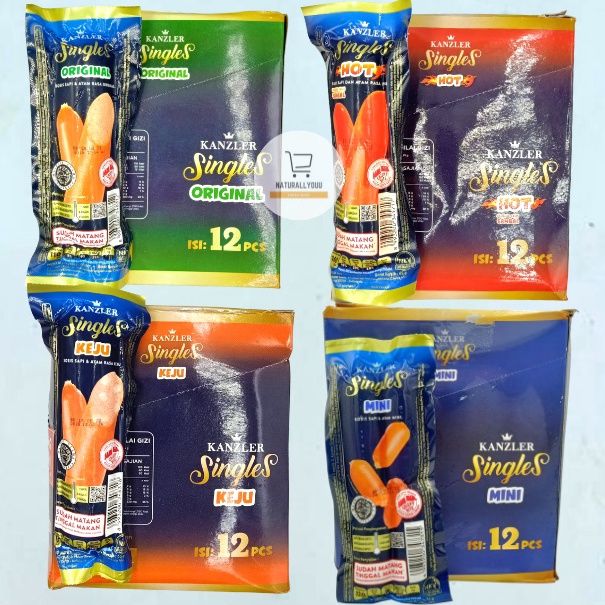 

(1BOX) Kanzler Singles Kanzler Sosis Singles Siap Makan (isi 12pcs)
