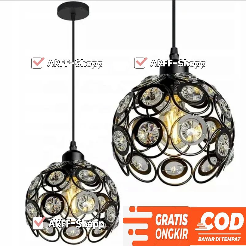 Lampu Gantung Hias Kristal Minimalis Elegan