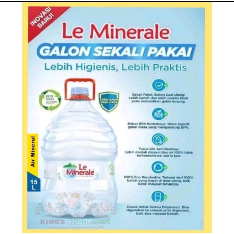 

Le mineral Galon 15 liter