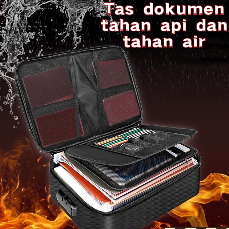 Terkini tas penyimpan dokumen tas dokumen F4 tas dokumen besar tas dokumen tahan api dan air tempat 