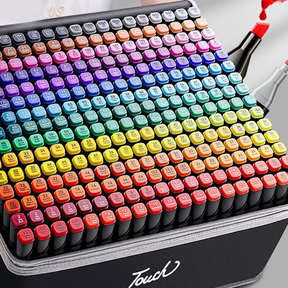 

Ready Stock RUNDY NEW Touch60/80 Warna Sketsa Spidol Umum General Marker Set Animation Markers Pena Berujung Ganda
