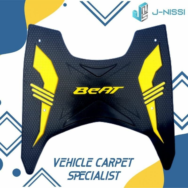 KARPET MOTOR BEAT DELUXE  STREET 2020 - 2021 ALAS KAKI KARET PREMIUM