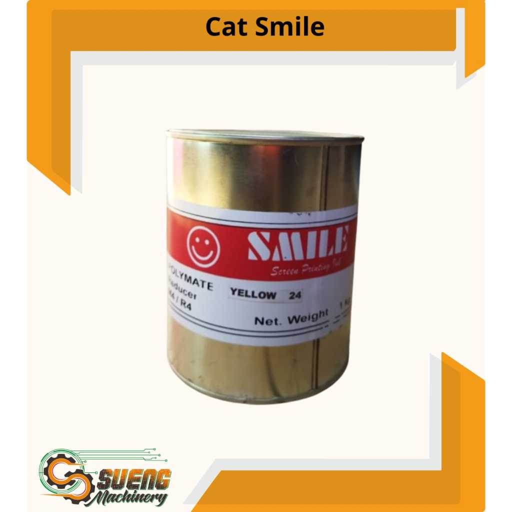 [YELLOW] Tinta/Cat Sablon Plastik SMILE Polymate