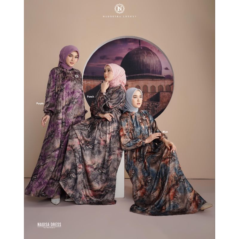 [NEW] ✔️ COD | NAGISA DRESS / NADHEERA LUXURY / GAMIS / GAMIS MOTIF / GAMIS SILK / GAMIS SATIN / GAM