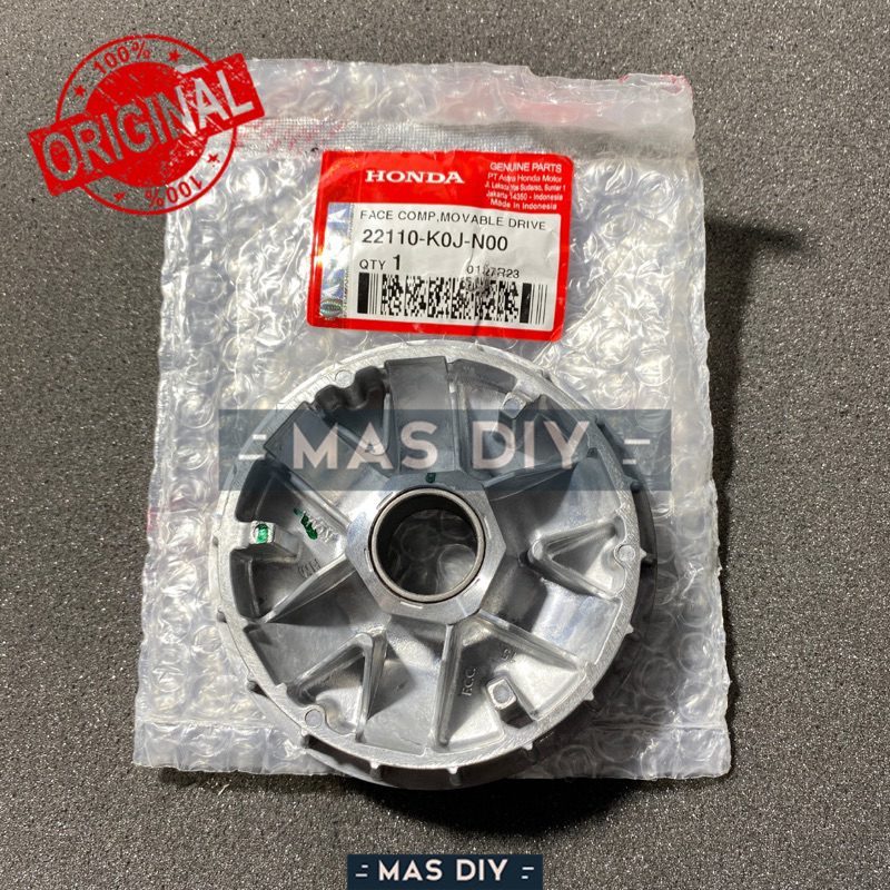 Pulley Puli Depan Rumah Roller Face Comp Movable Drive Beat Deluxe Scoopy Genio Rangka Esaf Ori AHM 