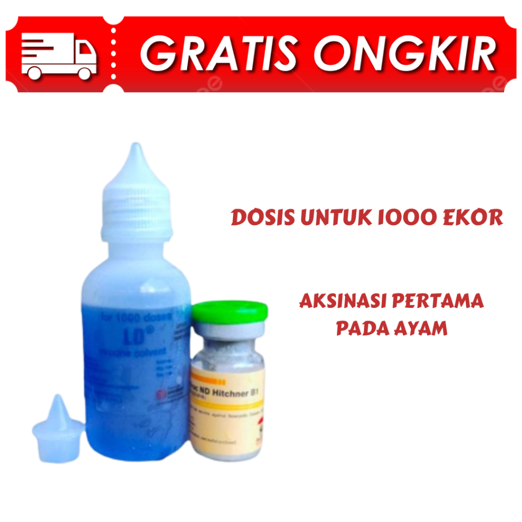 Vaksin ND Hitchner B1 1000 Vaksin Ayam Kecil