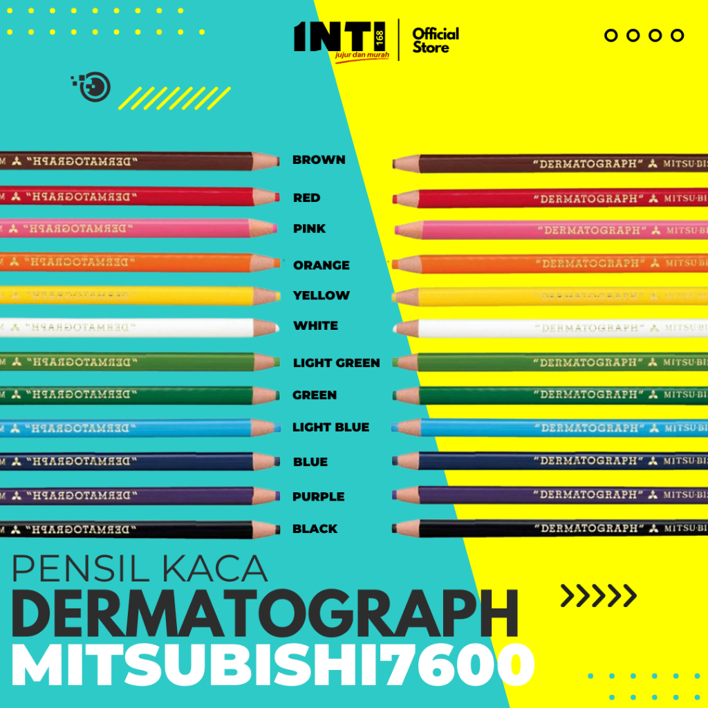 

Pensil Kaca Dermatograph Mitsubishi 7600 - Satu Unit (1PC)