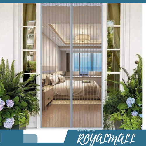 Tirai Pintu Anti Nyamuk Kelambu Magnetic Stripe Screen Door / Tirai Pintu Kaca Gorden Jaring Magnet 