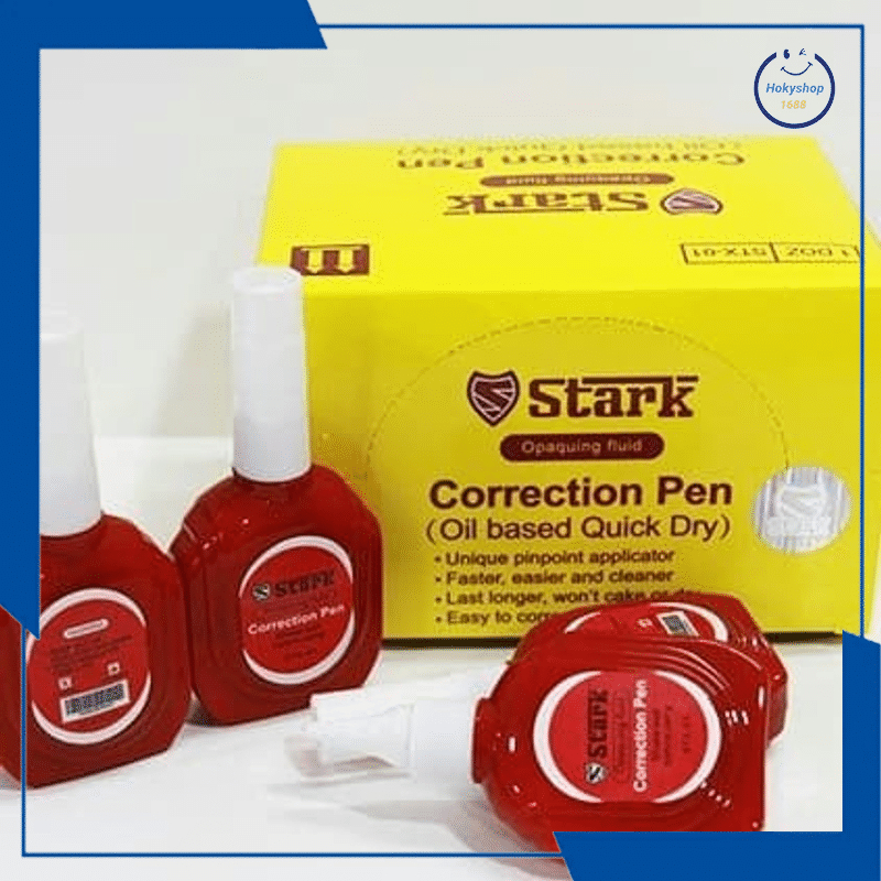 

HKS- STARK Correction Pen / Tipe X / Tipe Ex / Tip Ex Merah Cair