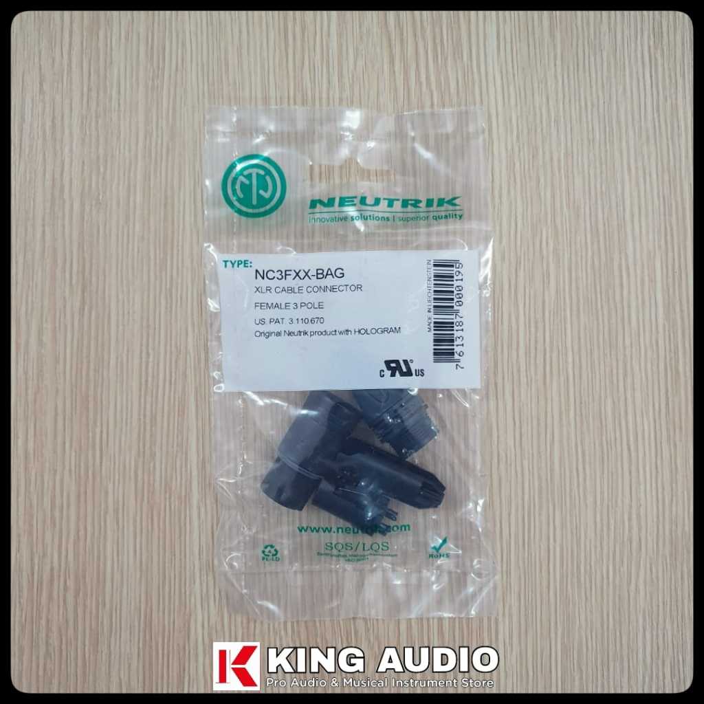 Jack XLR Neutrik - BAG