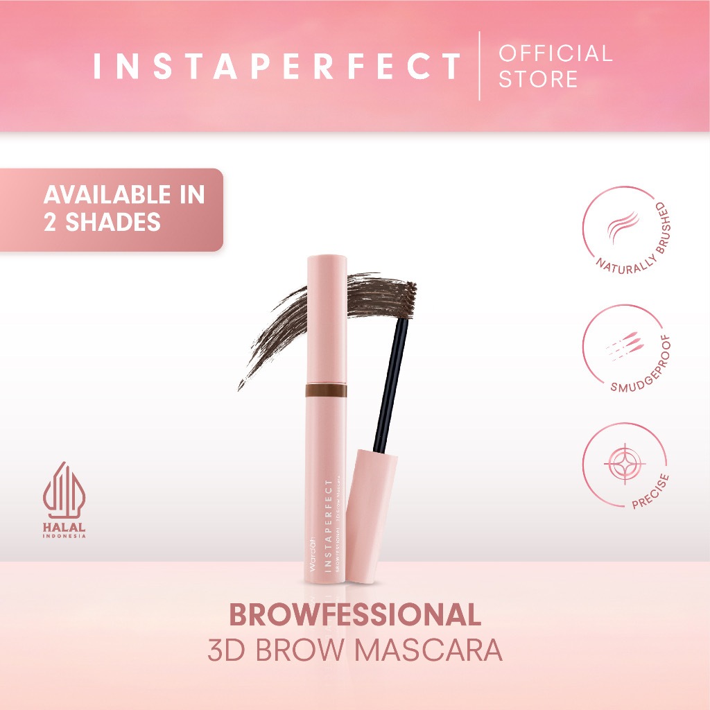 INSTAPERFECT Browfessional 3D Brow Mascara / Indonesia Maskara Alis 5.5g / Natural Smudgeproof / Nat