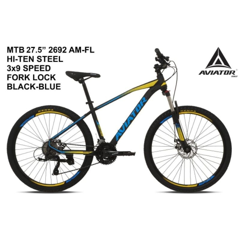 Sepeda MTB Ukuran 27.5" Dryer speed 3 x 9
