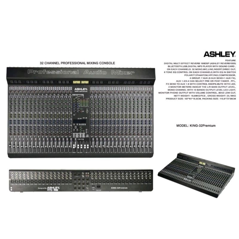 Mixer Ashley King Premium 32 channel Mixer Ashley king premium 32channel