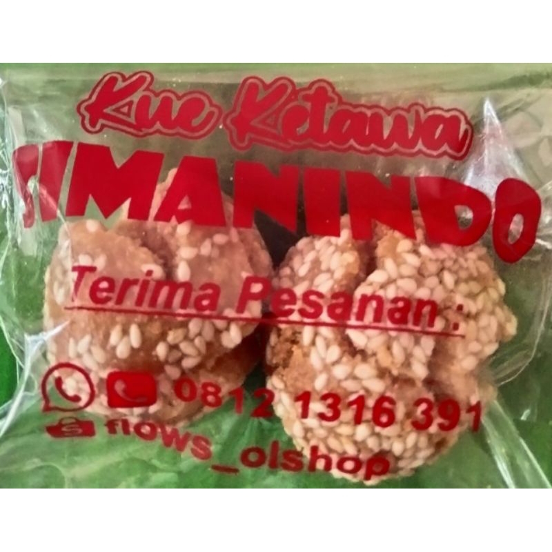

kue ketawa Simanindo isi 2 kemasan ekonomis ( minimal order 5 bungkus)