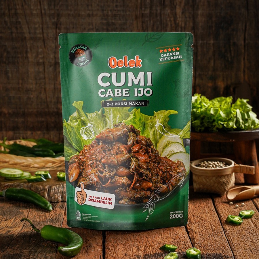 

Cumi Cabe Ijo Oelek / Lauk Cumi Cabai ijo / Lauk Siap Saji